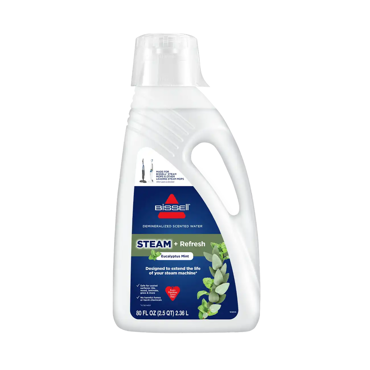Eucalyptus Mint Demineralized Water for Steam Mops (80 oz.)